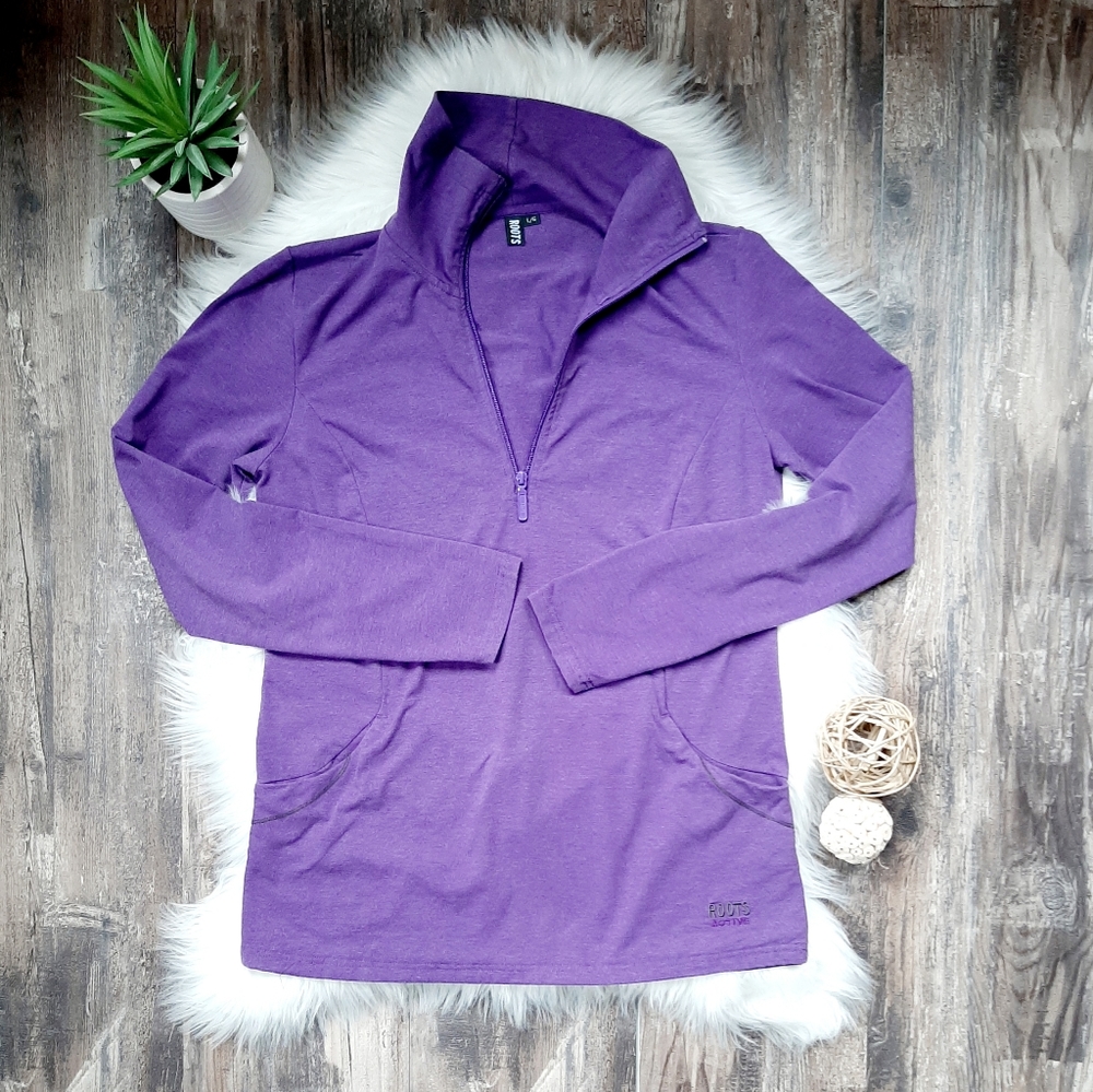 Roots active tunic 1/4 zip pullover